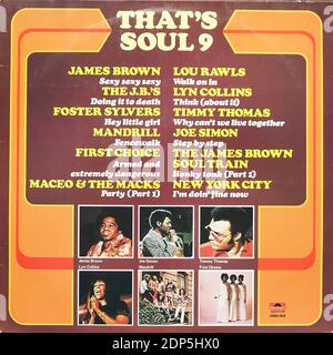That's Soul 9, Polydor 2484 064  - Vintage vinyl album cover Stock Photo
