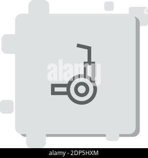 segway vector icon modern simple vector illustration Stock Vector