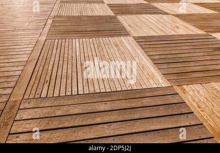 Detail of timber parquetry floor pattern texture Stock Photo