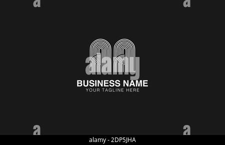 AA A initial based modern minimal creative logo vector template image. Line art finger print logo