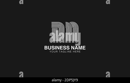 DN D N initial based modern minimal creative logo vector template image. Line art finger print logo Stock Vector