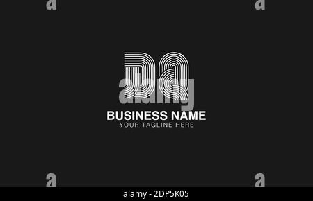 DQ D Q initial based modern minimal creative logo vector template image. Line art finger print logo Stock Vector