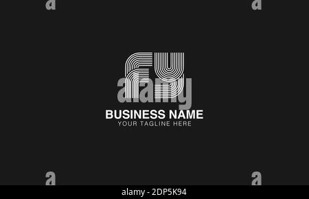 FY F Y initial based modern minimal creative logo vector template image. Line art finger print logo Stock Vector