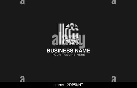 IG I G initial based modern minimal creative logo vector template image. Line art finger print logo Stock Vector