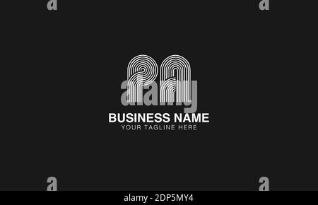 PA P A initial based modern minimal creative logo vector template image. Line art finger print logo Stock Vector