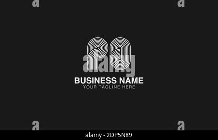 PO P O initial based modern minimal creative logo vector template image. Line art finger print logo Stock Vector