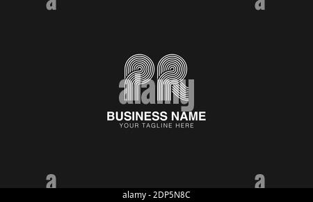PR P R initial based modern minimal creative logo vector template image. Line art finger print logo Stock Vector