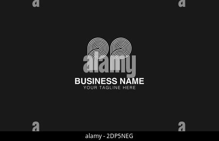 PP P initial based modern minimal creative logo vector template image. Line art finger print logo Stock Vector