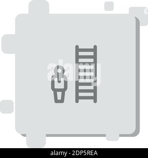 ladder vector icon modern simple vector illustration Stock Vector