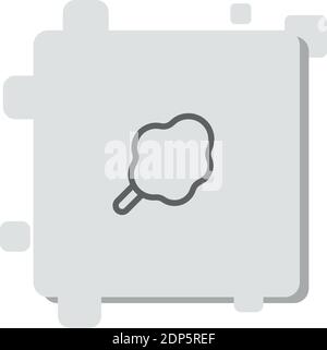 cotton candy vector icon modern simple vector illustration Stock Vector