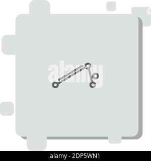 press simulator vector icon modern simple vector illustration Stock Vector