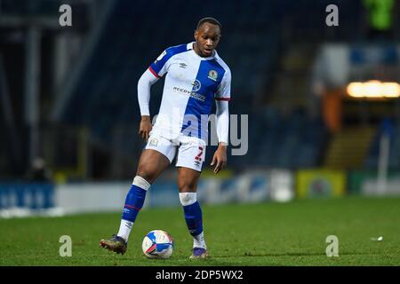 Ryan Nyambe #2 of Blackburn Rovers in action during the game Stock Photo