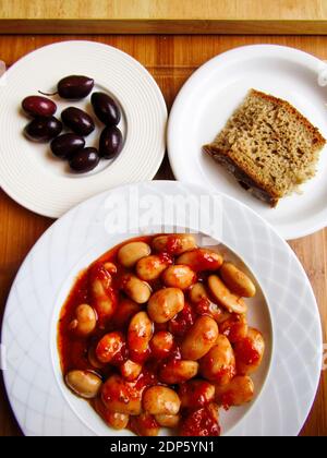 Greek Butter Beans (Gigantes Plaki) Stock Photo