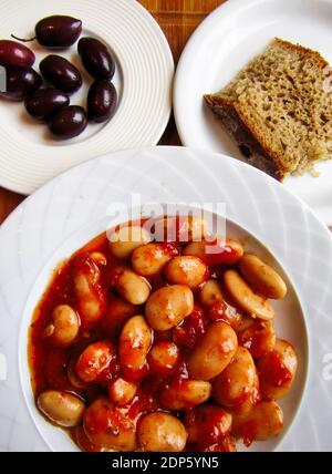 Greek Butter Beans (Gigantes Plaki) Stock Photo