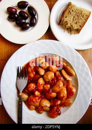 Greek Butter Beans (Gigantes Plaki) Stock Photo