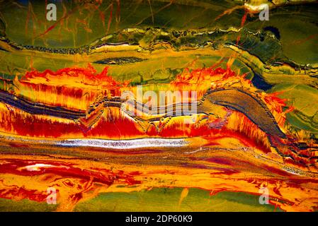 Brockman Tiger Eye Polished Rock Specimen Stock Photo