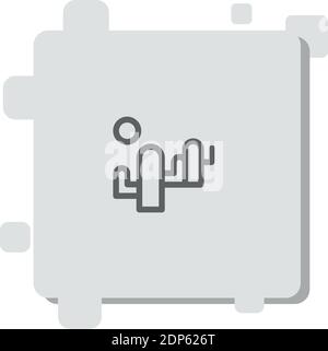 desert vector icon modern simple vector illustration Stock Vector