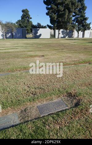 Inglewood, California, USA 18th December 2020 A general view of atmosphere of actor Joseph Keaton's Grave at Inglewood Park Cemetery on December 18, 2020 in Inglewood, California, USA. Photo by Barry King/Alamy Stock Photo Stock Photo