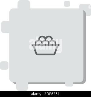 meatballs vector icon modern simple vector illustration Stock Vector