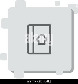recipe book vector icon modern simple vector illustration Stock Vector