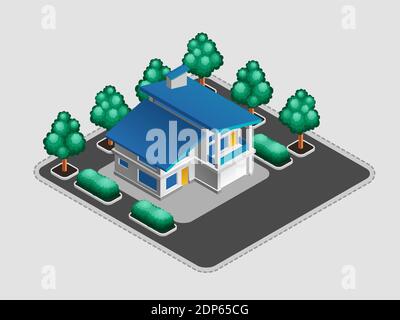 Private House Stock Vector