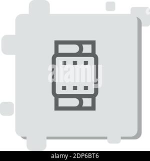 knee pad vector icon modern simple vector illustration Stock Vector