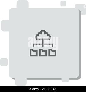 database vector icon modern simple vector illustration Stock Vector