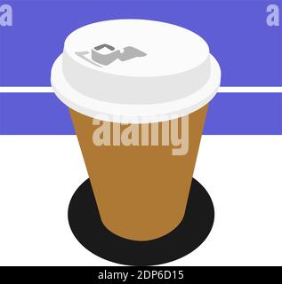 Coffee vector art illustration made by using Inkscape Stock Vector