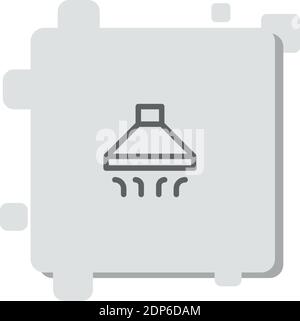 extractor hood vector icon modern simple vector illustration Stock Vector