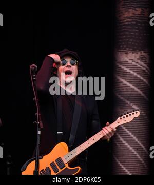 London, England, 25.05.2019. Jack White, lead singer and guitarist of American rock band The Raconteurs performing live at All Points East festival. Stock Photo