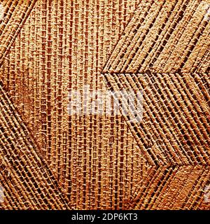 Brown ceramic tile with abstract pattern for wall and floor decoration. Concrete stone surface background. Texture for interior design project. Stock Photo
