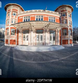 New theatre building in Kaposvar, Hungary, called Csiky Gergely Szinhaz Stock Photo