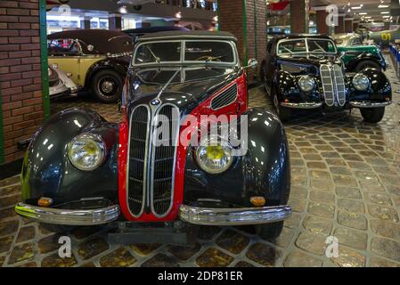 ARKHANGELSKOE, RUSSIA - JUNE 21, 2020: Retro car BMW 327 cabrio in the Vadim Zadorozhny Museum of Technology Stock Photo