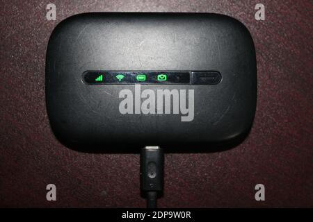 Pocket WiFi Router Device Photo Capture at Dhaka, Bangladesh. Stock Photo