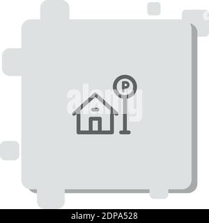 parking vector icon modern simple vector illustration Stock Vector