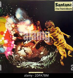 Santana III The Third Edition Limited Club Edition England  - Vintage Vinyl Record Cover Stock Photo