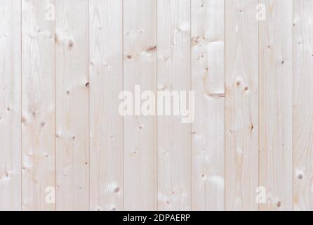 Pine boards with knots. Lining board. Wooden background for design and decoration. Stock Photo