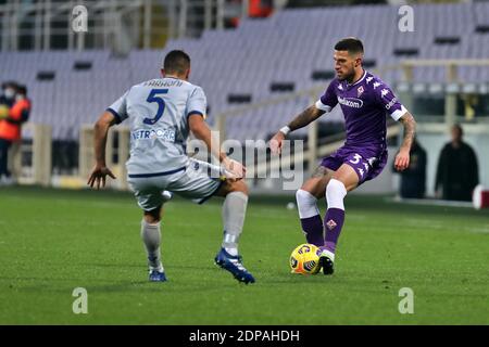 Florence, Italy. 19th Dec, 2020. Cristiano Biraghi (ACF Fiorentina) during the Serie A soccer match between AFC Fiorentina - Hellas Verona, Stadio Artemio Franchi on December 19, 2020 in Florence Italy/LM Credit: Emmanuele Mastrodonato/LPS/ZUMA Wire/Alamy Live News Stock Photo