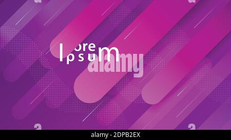 Creative geometric shapes wallpaper. Trendy violet gradient background. Vector EPS 10 Stock Vector