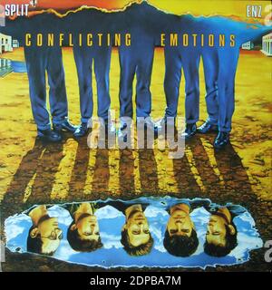 Split Enz - Conflicting Emotions - Vintage vinyl album cover Stock