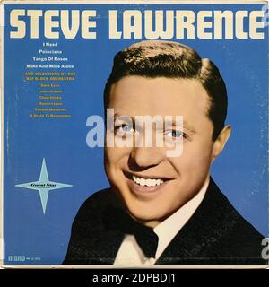 Steve Lawrence - Vintage Record Cover Stock Photo