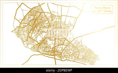 Premium Vector  Porto portugal city map in retro style. outline