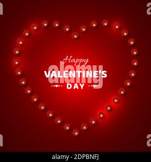 Happy Valentines Day greeting card. Stock Vector