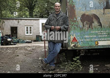 GREAT BRITAIN / England /Dartmoor/Benjamin Mee Director at Dartmoor Zoo. Stock Photo