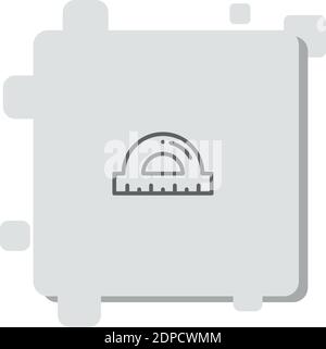 protractor vector icon modern simple vector illustration Stock Vector