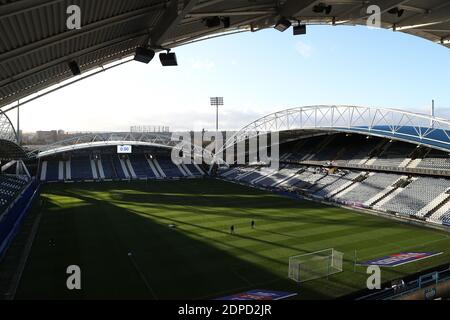 Interior general view of the stadium prior to the Sky Bet Championship match at John Smith's Stadium, Huddersfield. Stock Photo