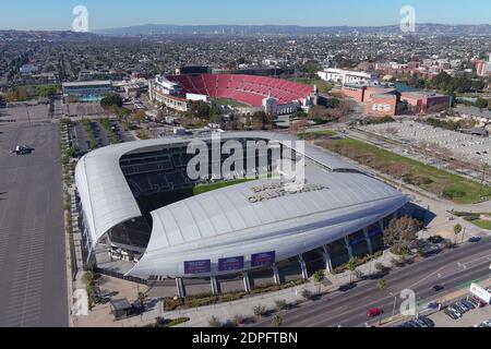 Banc of California Stadium in Exposition Park, Los Angeles, California,  home of the Los Angeles Football Club Stock Photo - Alamy