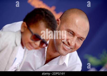 Jalen Jeter, Derek Jeter attending the Nickelodeon Kids' Choice Sports  Awards 2015 held at UCLA's Pauley Pavilion in Los Angeles, USA Stock Photo  - Alamy