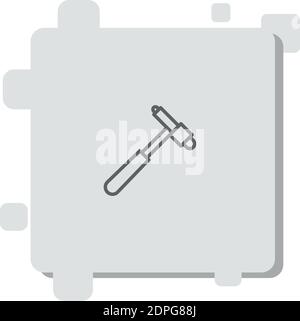reflex hammer vector icon modern simple vector illustration Stock Vector