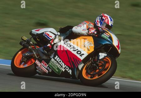 Michael Doohan (AUST),Honda 500, Czech Republic moto GP 1997, Brno Stock Photo